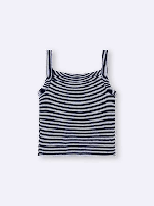 コットンブレンドスクエアネックキャミソール(ドライ)