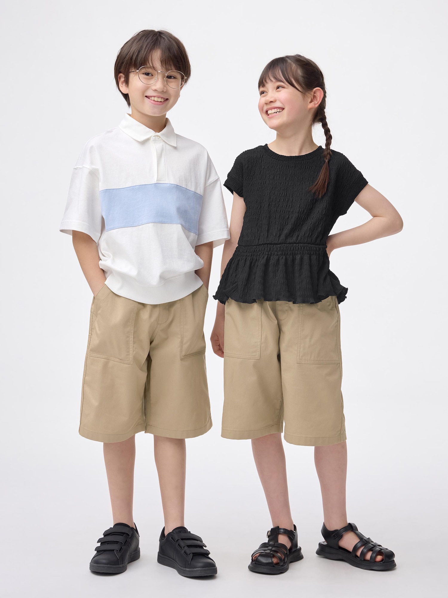 GU公式 | キッズ ショートパンツ・クロップドパンツ(KIDS・TEEN)