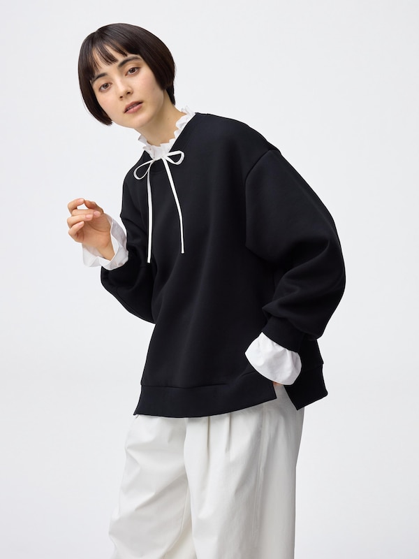 フリルネックチュニック