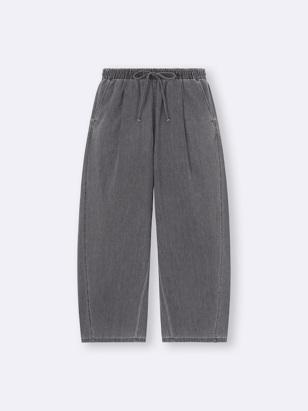 ライトデニムバレルアンクルパンツ+EC(丈長め69.0cm)