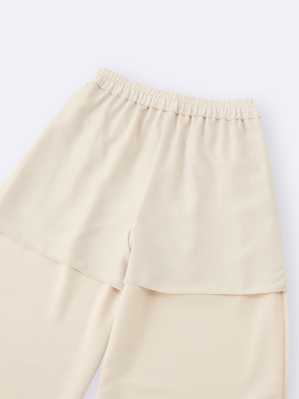 ドレープワイドパンツ+EC(丈長め75.0cm)