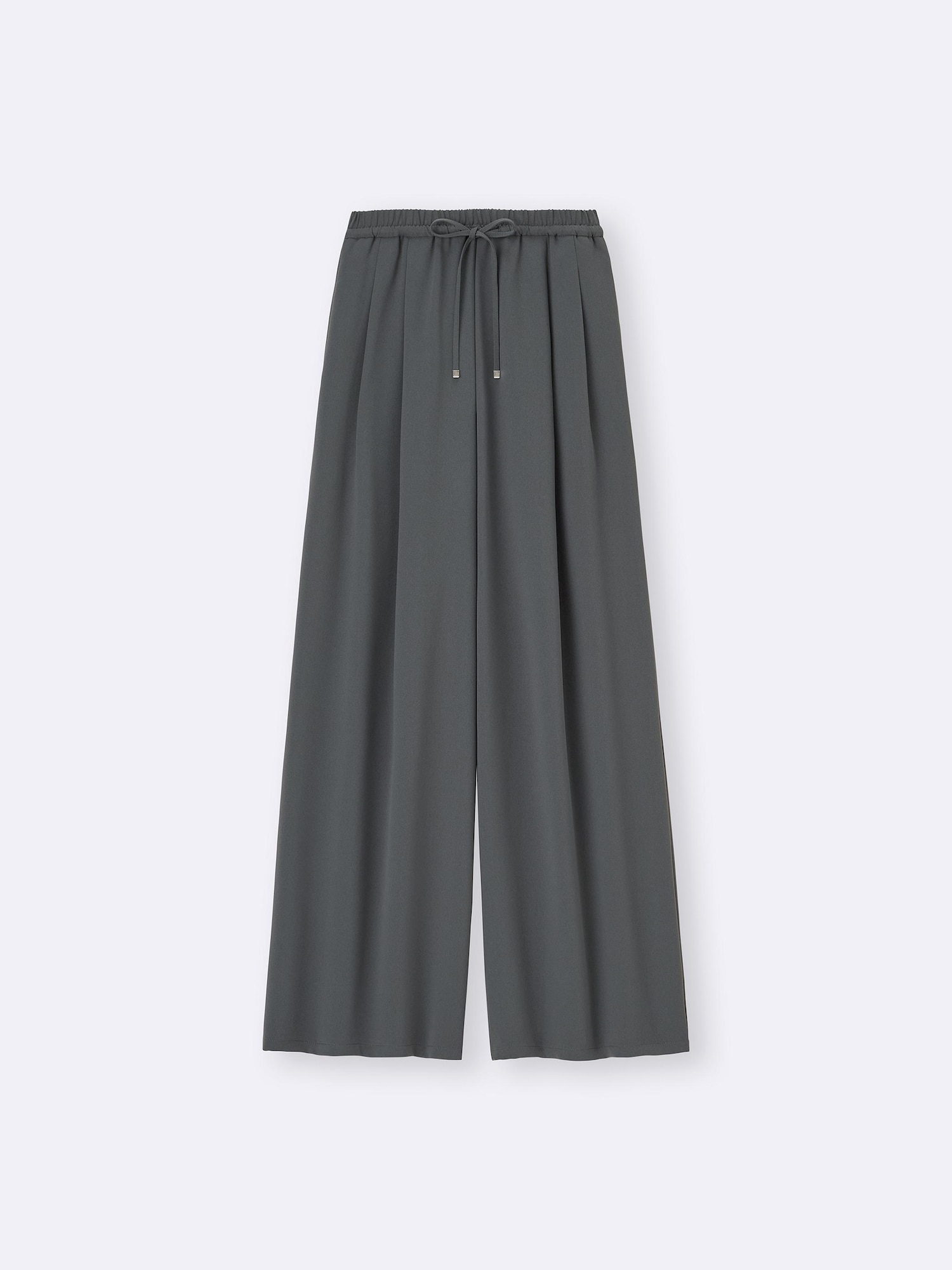 試着のみ！COATE ドレープ ワイドパンツ コート GU公式 | ドレープワイドパンツ+EC(丈長め75.0cm)(レディース)