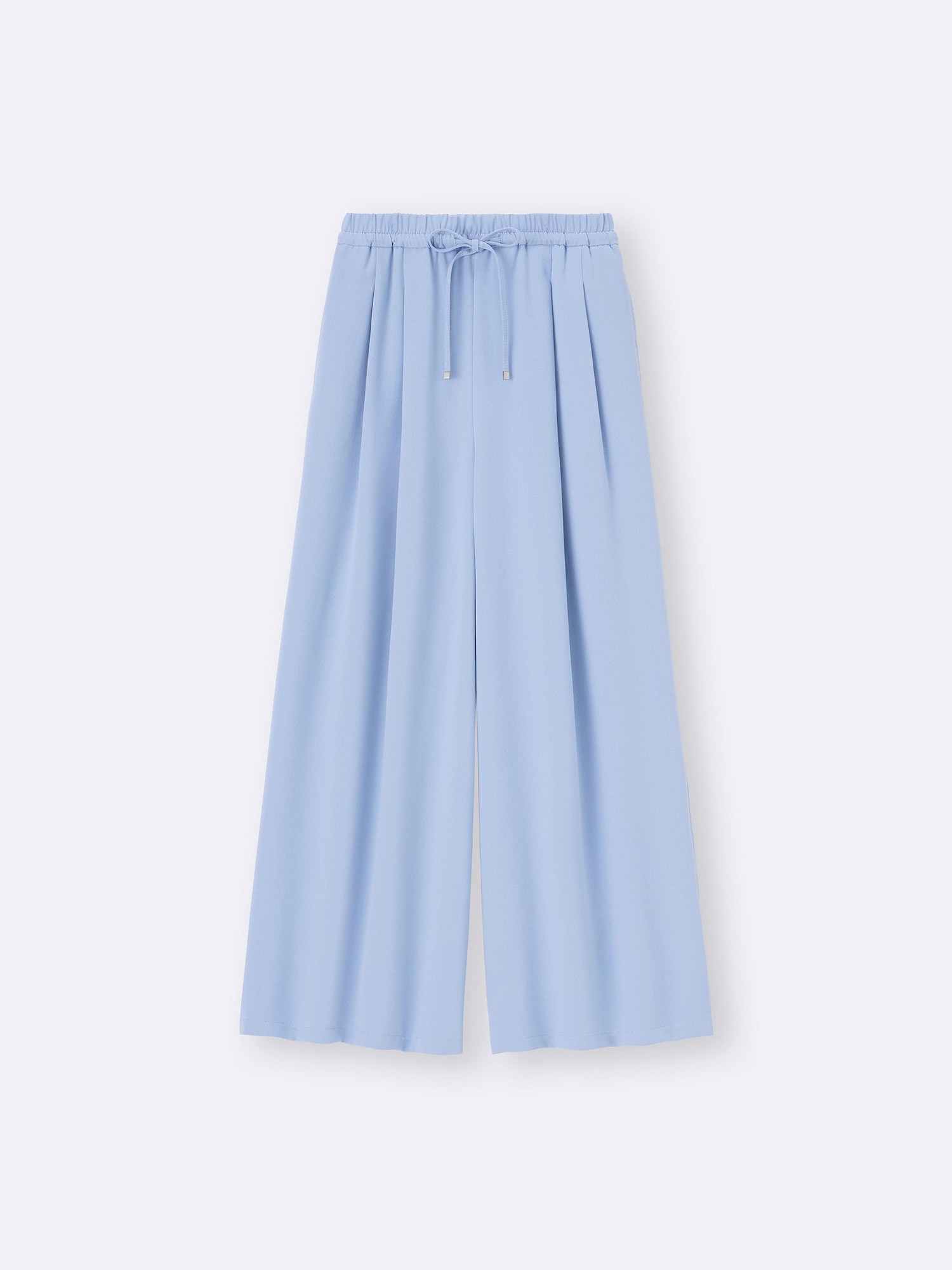 GU公式 | ドレープワイドパンツ(丈短め61.0cm)(レディース)