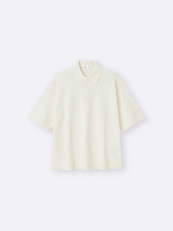 ウォッシャブルニットポロシャツ(5分袖)