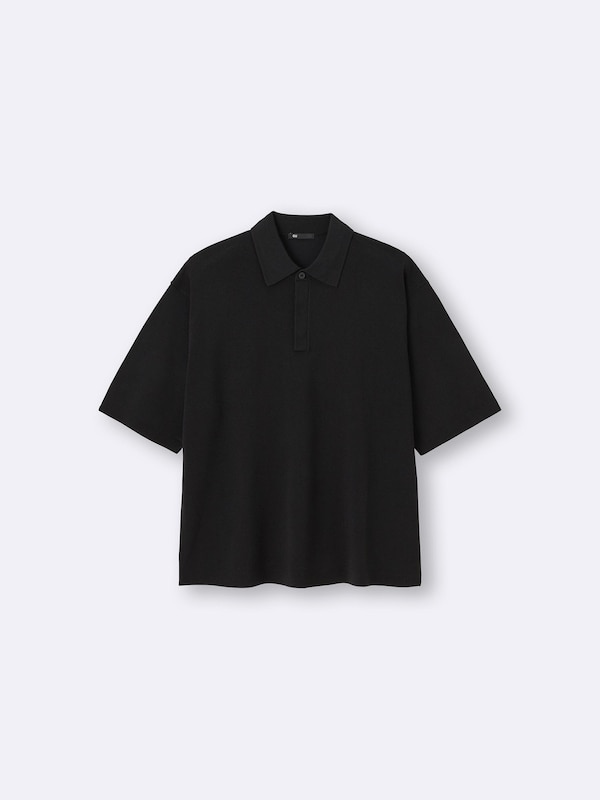 ウォッシャブルニットポロシャツ(5分袖)