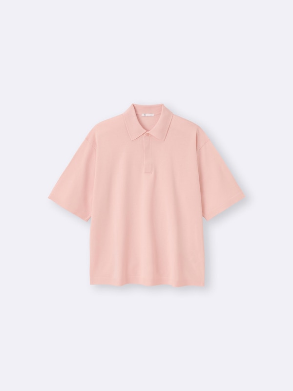 ウ ォッシャブルニットポロシャツ(5分袖)