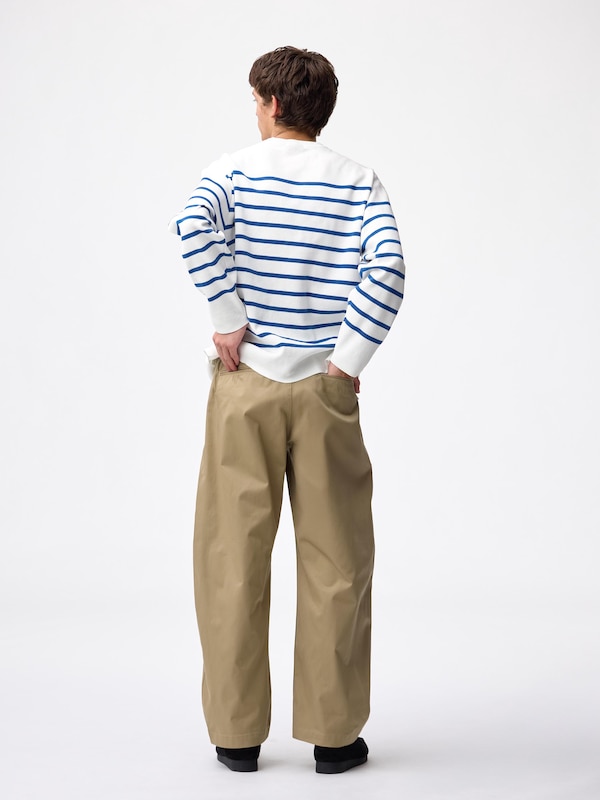 チノバレルレッグパンツ+EC(丈長め76.5cm)