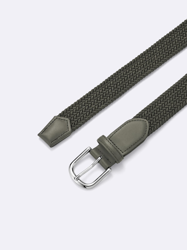 レザーコンビネーションメッシュベルト