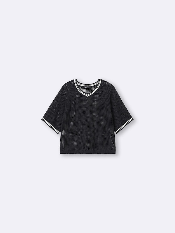GIRLSメッシュセーター(半袖) JR