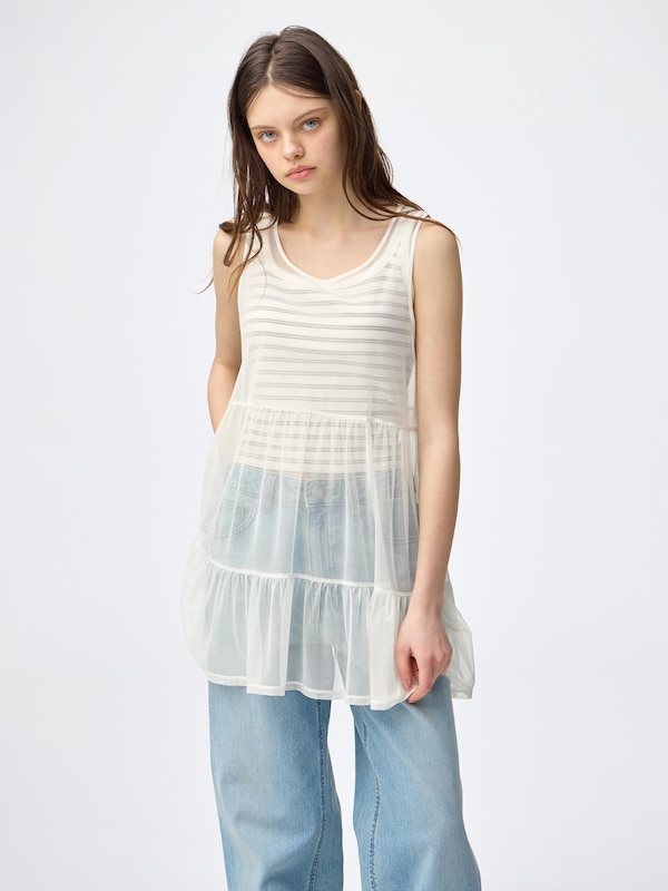 2ピースチュールチュニック