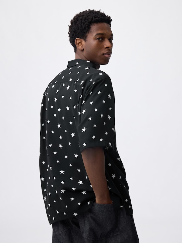 オープンカラーシャツ(5分袖) ジョジョの奇妙な冒険