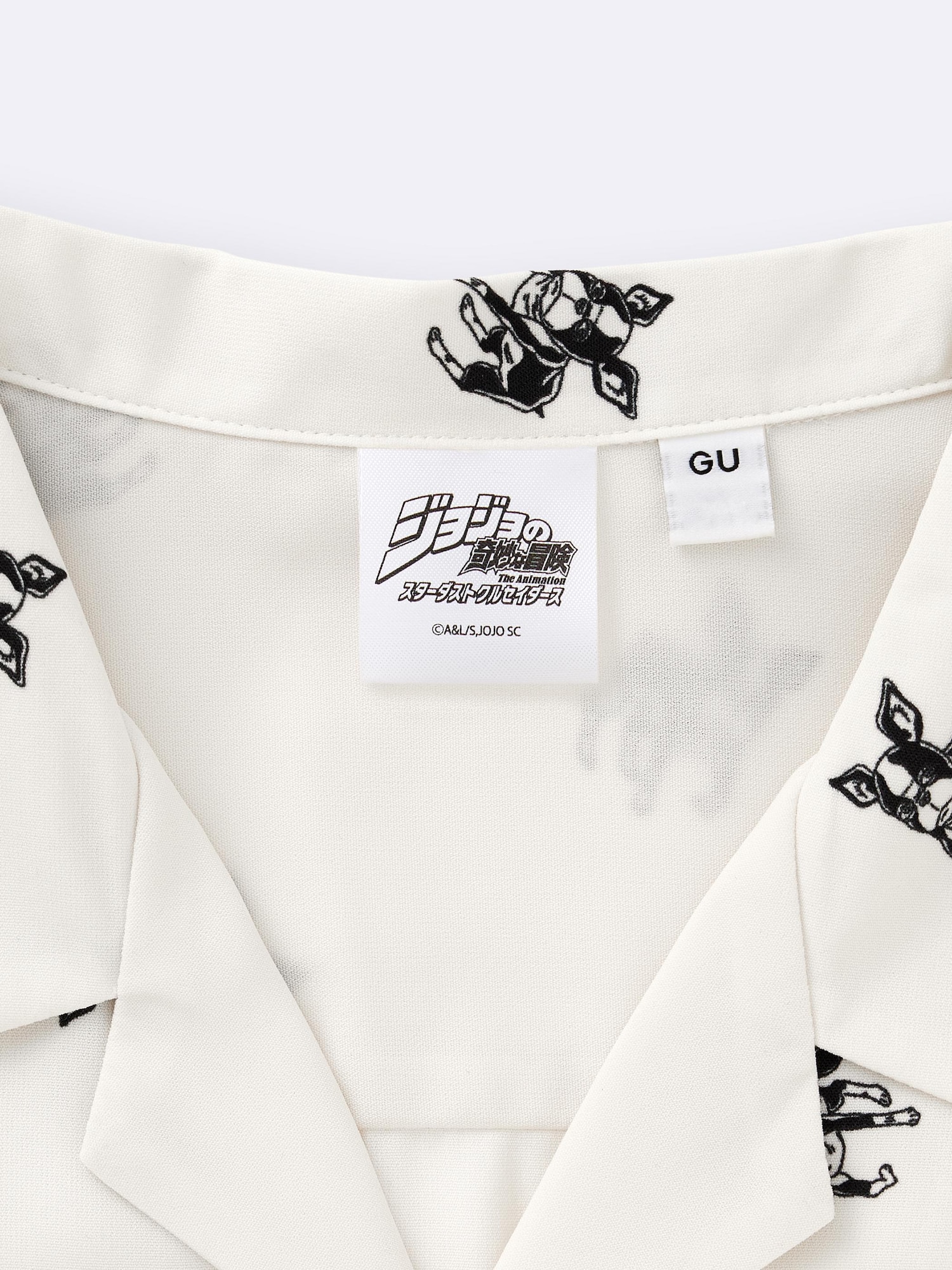 GU公式 | オープンカラーシャツ(5分袖) ジョジョの奇妙な冒険