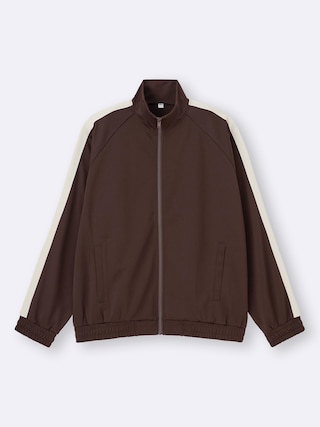 トラックジャケット+OS(米国仕様) 【メンズ】 【アウター】【GU公式/ジーユー】 【DARK BROWN】 トラックジャケット+OS(米国仕様) 【メンズ】 【アウター】【GU公式/ジーユー】 【DARK BROWN】
