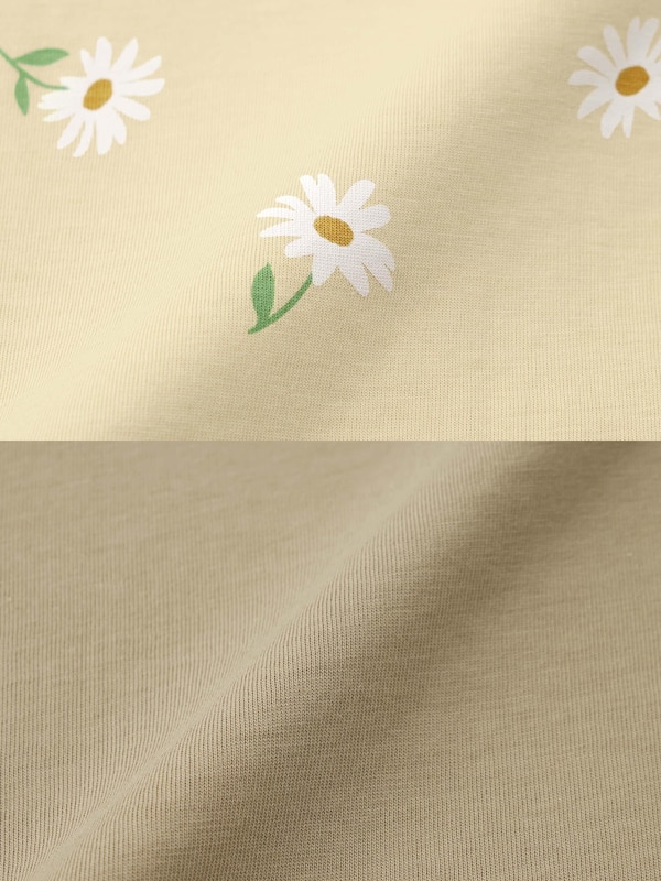 コットンカラーラウンジセット(半袖)(フラワー)+OS(米国仕様)