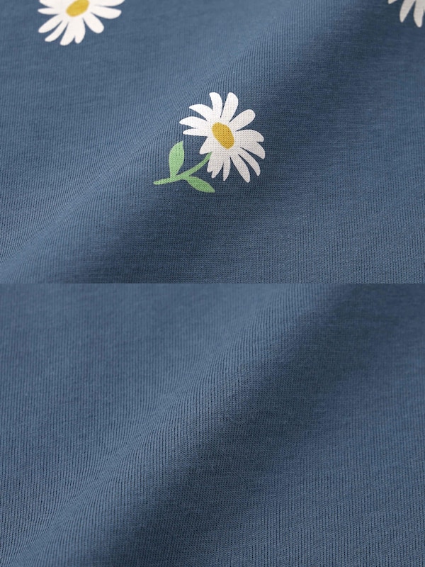 コットンカラーラウンジセット(半袖)(フラワー)+OS(米国仕様)