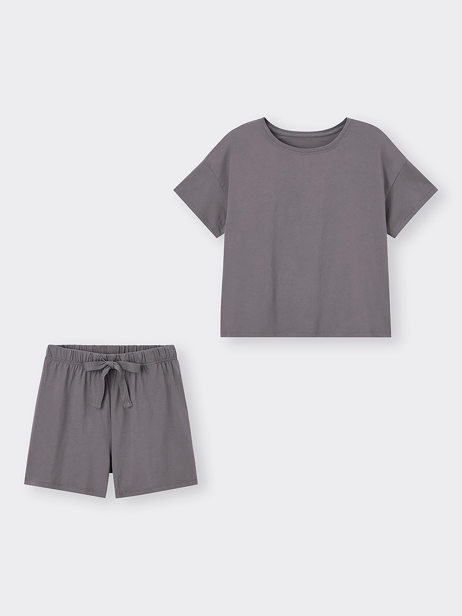 宗ページ✩.*˚ GU公式 | コットンカラーラウンジセット(半袖&ショートパンツ)