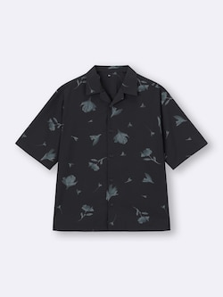 オープンカラーシャツ(5分袖)(フラワー)+OS(米国仕様)