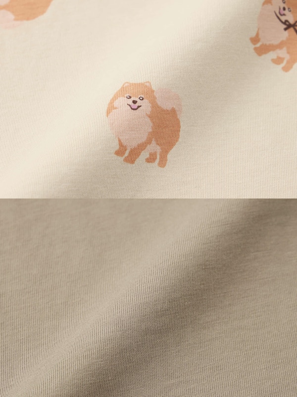 コットンカラーラウンジセット(半袖)(ドッグ)+OS(米国仕様)