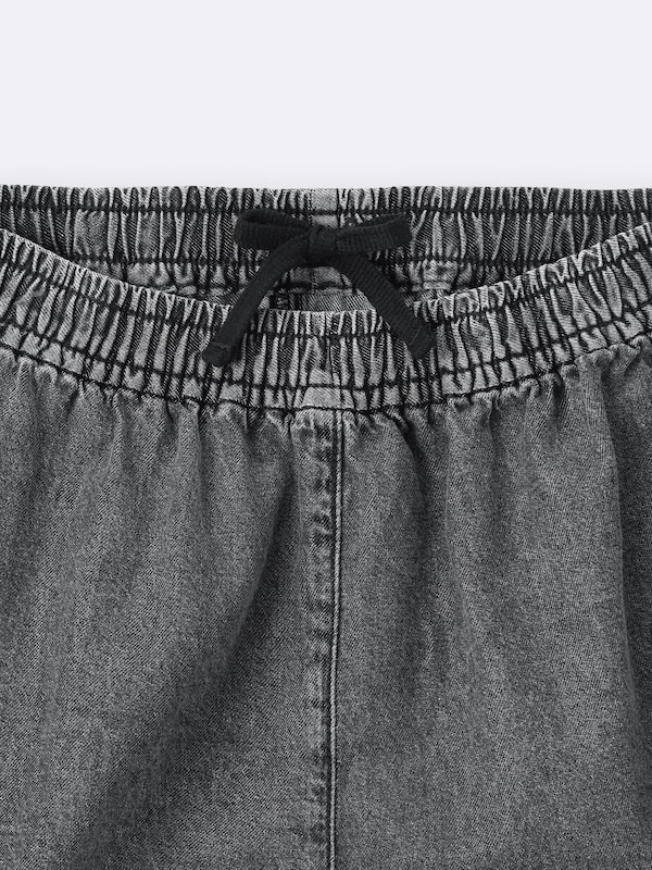 GIRLSライトデニムカーゴバレルレッグパンツJR