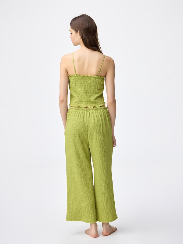 シャーリングアンクルパンツ