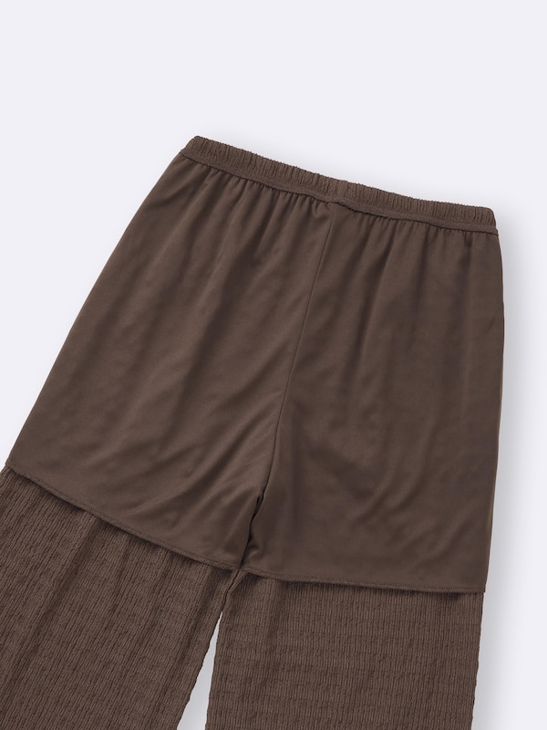 シャーリングアンクルパンツ