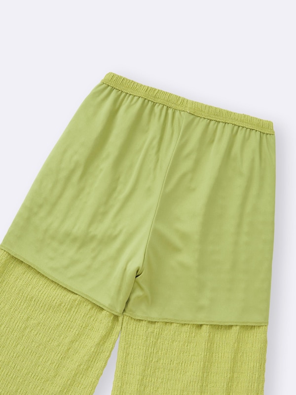 シャーリングアンクルパンツ