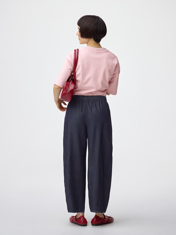 ライトデニムバレルアンクルパンツ+EC(丈短め57.0cm)