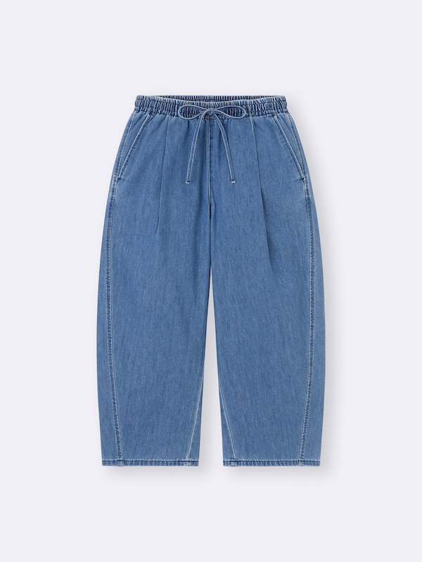 ライトデニムバレルアンクルパンツ+EC(丈短め57.0cm)