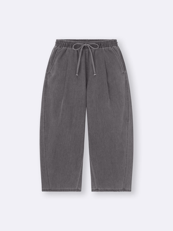 ライトデニムバレルアンクルパンツ+EC(丈短め57.0cm)