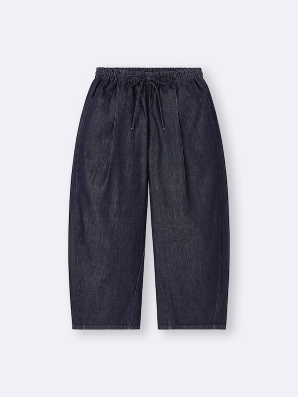 ライトデニムバレルアンクルパンツ+EC(丈短め57.0cm)