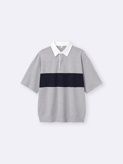 スウェT(5分袖)(ラガー)(バイカラー)