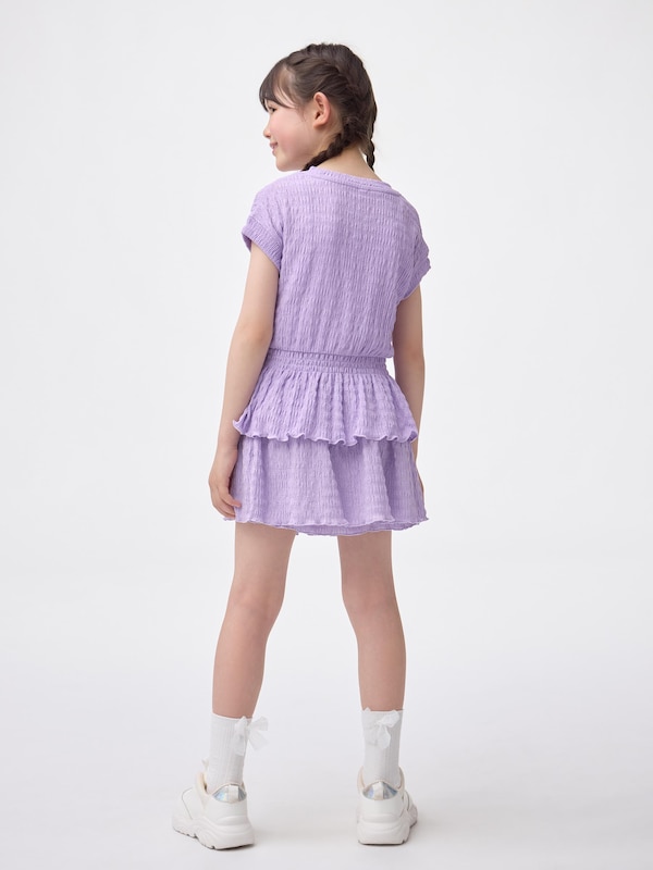 GIRLSテクスチャーティアードキュロット