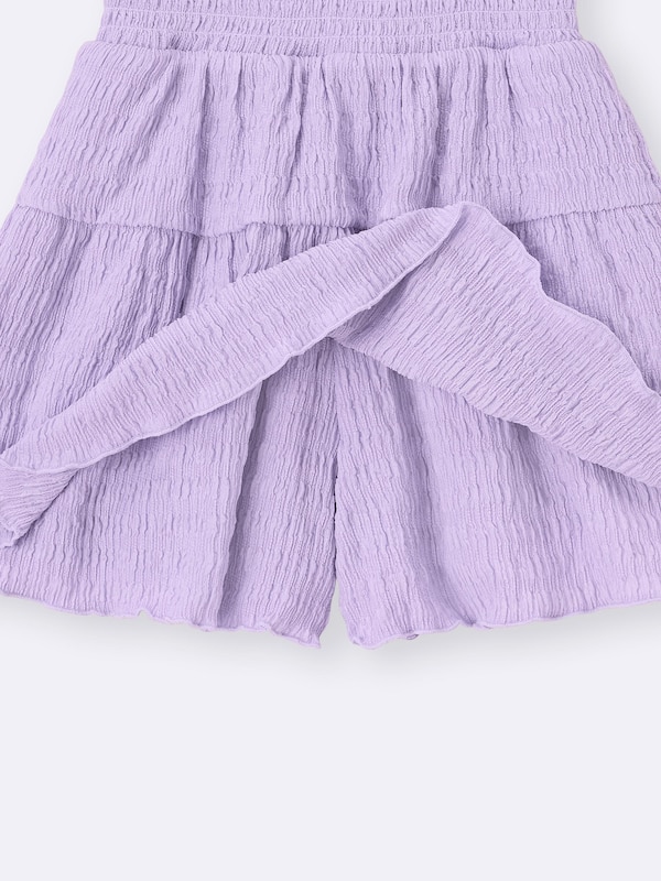 GIRLSテクスチャーティアードキュロット