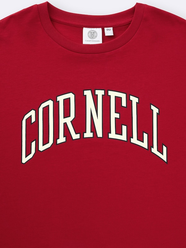 GIRLSコットンオーバーサイズクロップドT Cornell JR