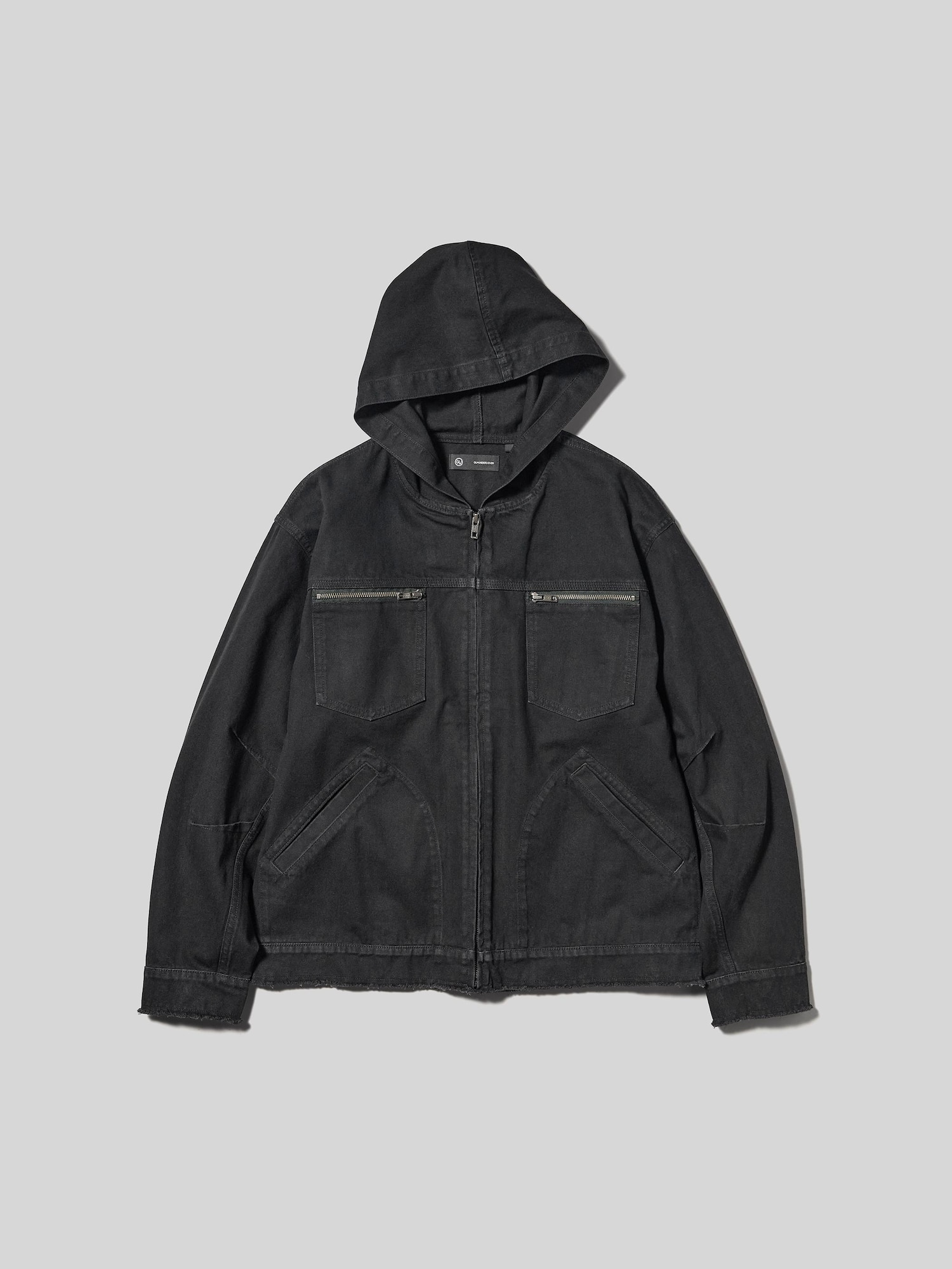 【新品未使用】GU×UNDERCOVER デニムジップアップパーカ　3XL 黒 新品未使用】GU×UNDERCOVER デニムジップアップパーカ 3XL 黒 GU公式