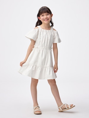 GIRLSデニムオフショルダーワンピース