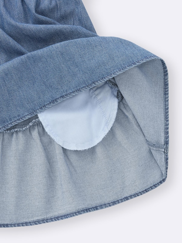 GIRLSデニムオフショルダーワンピース