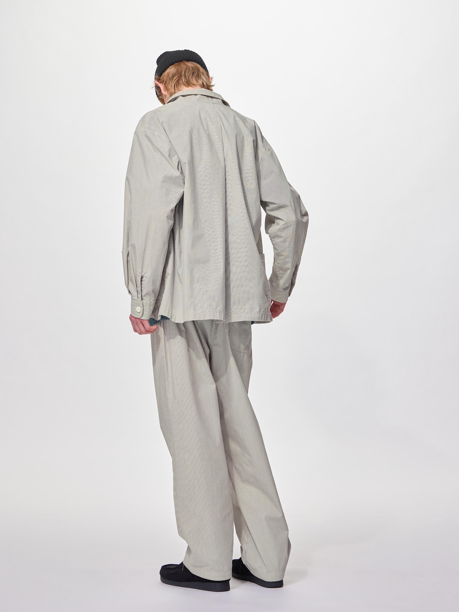 GU コードレーンジャケット＆コードレーンイージーパンツ　XS ネイビー GU×ENGINEERED GARMENTS 2026ss]上下で7,000円アンダーのセットアップ