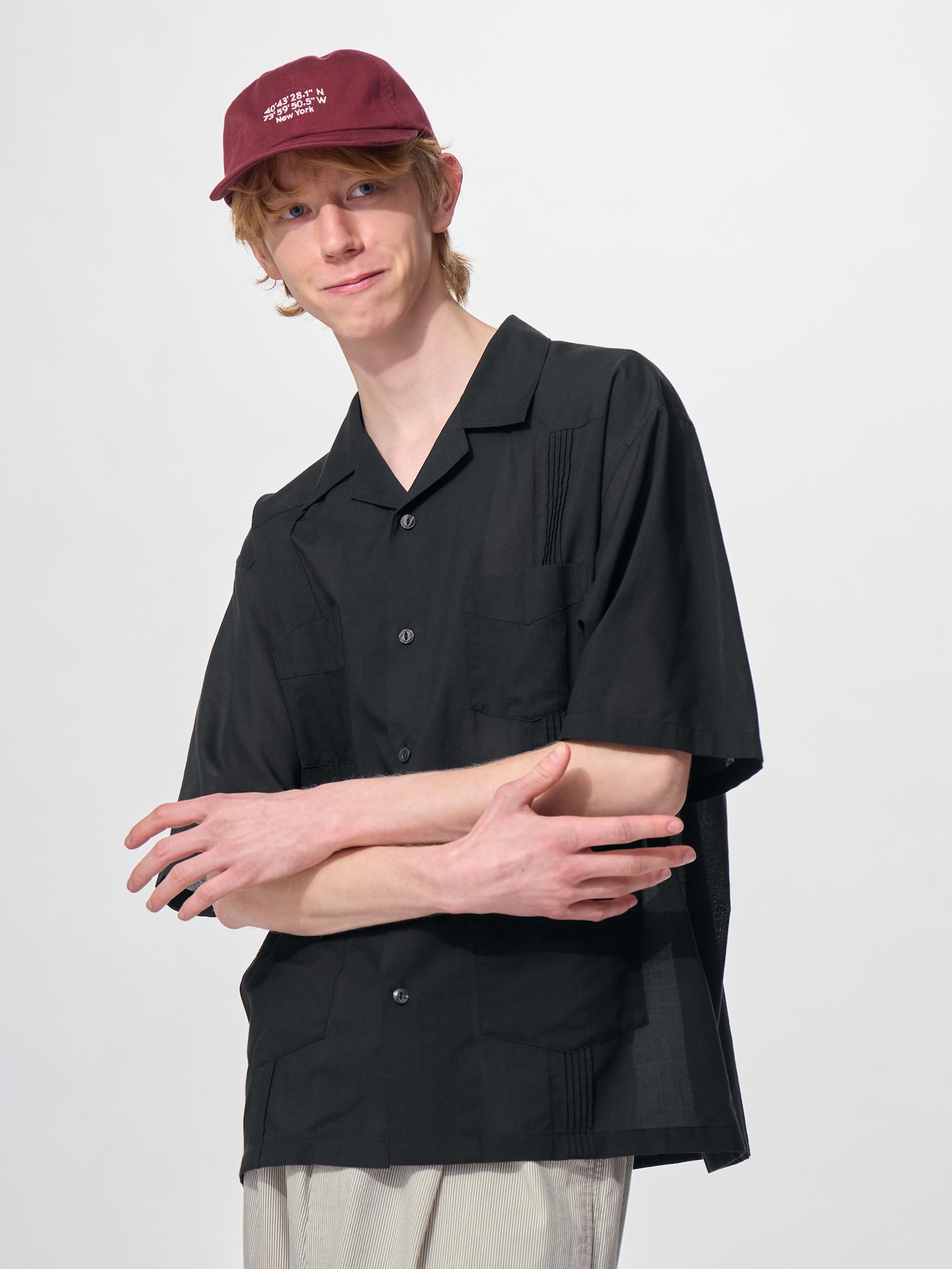 GU公式 | キューバシャツ(5分袖) ENGINEERED GARMENTS(メンズ)
