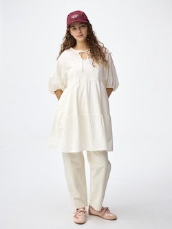 ティアードチュニックワンピース(5分袖)