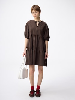 ティアードチュニックワンピース(5分袖)