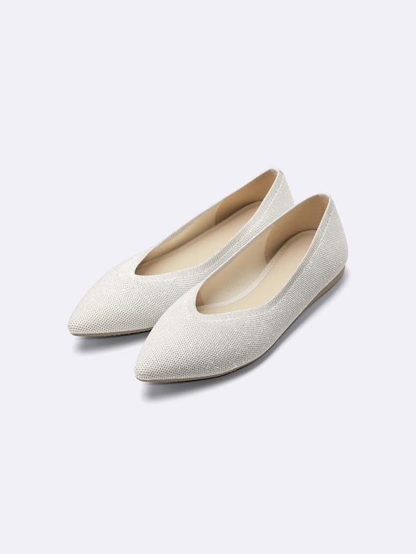 ウォッシャブルニットフラットシューズ