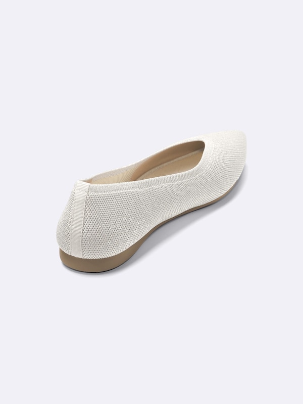 ウォッシャブルニットフラットシューズ