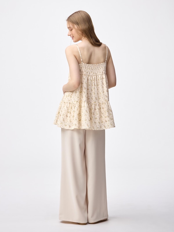 フラワープリントキャミソールチュニック