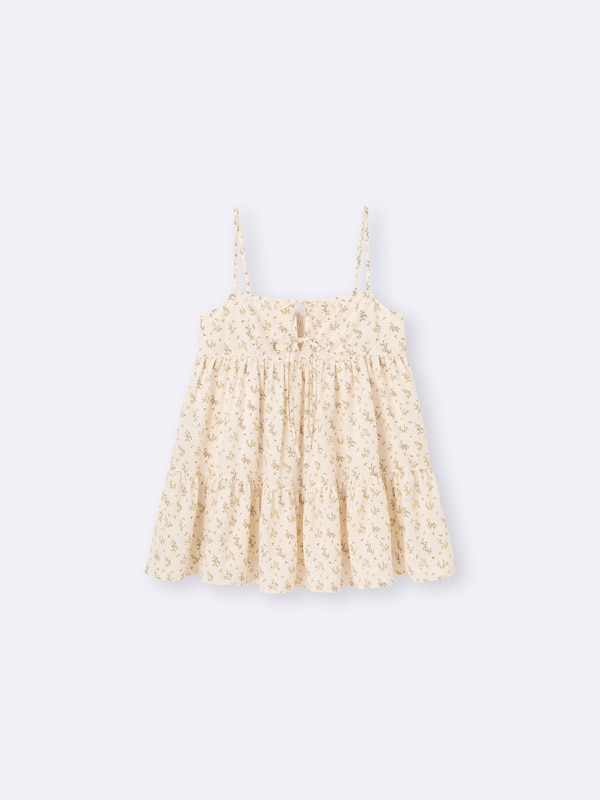 フラワープリントキャミソールチュニック