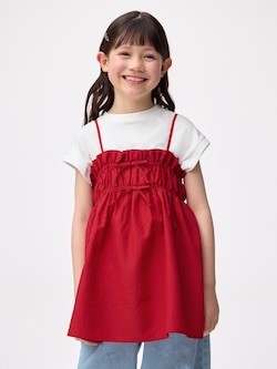 GIRLS 2ピースキャミソールチュニック(半袖)