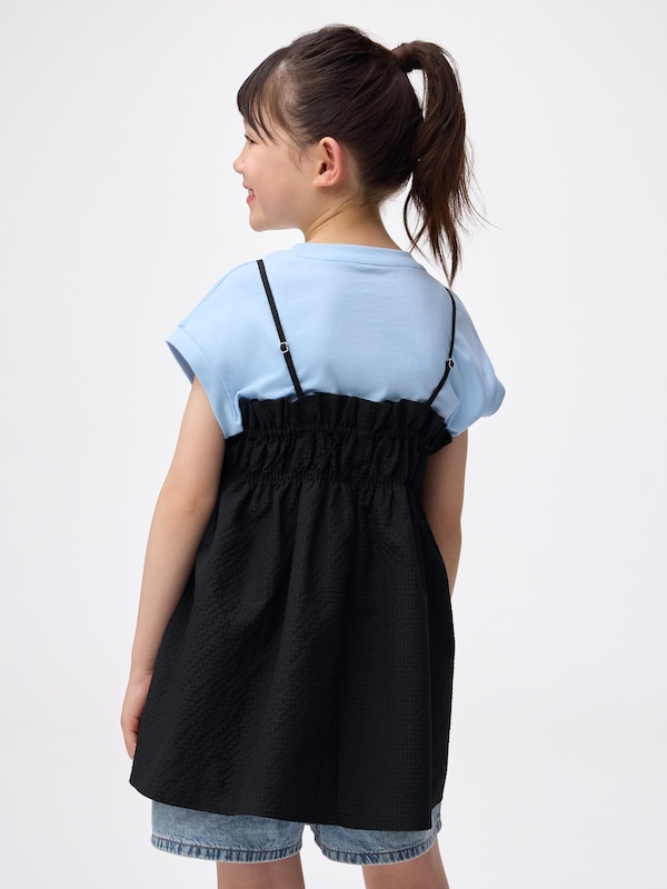GIRLS 2ピースキャミソールチュニック(半袖)