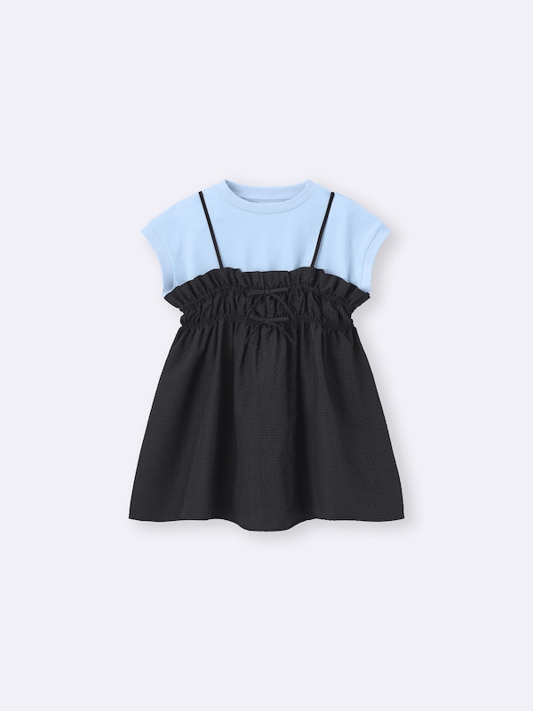 GIRLS 2ピースキャミソールチュニック(半袖)