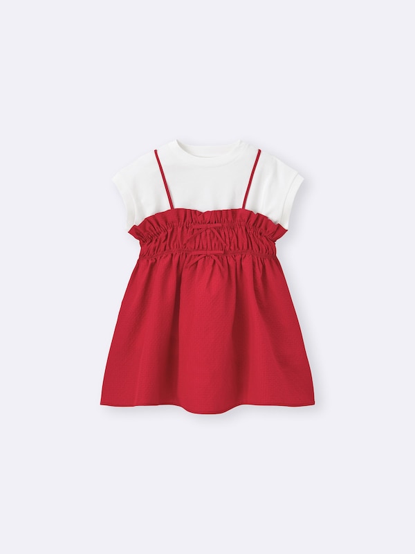 GIRLS 2ピースキャミソールチュニック(半袖)