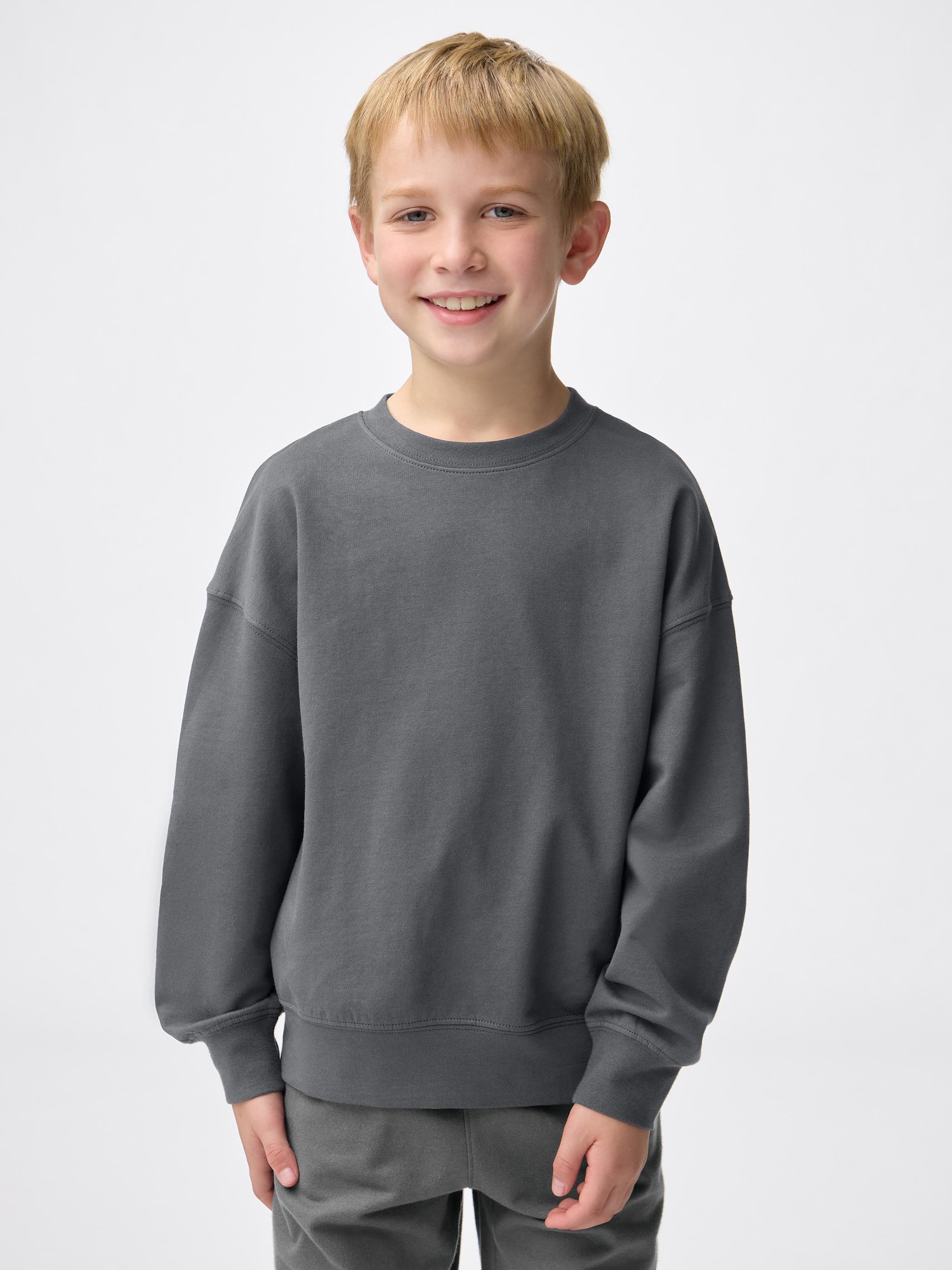 GU公式 | KIDS(男女兼用)コットンスウェットプルオーバー